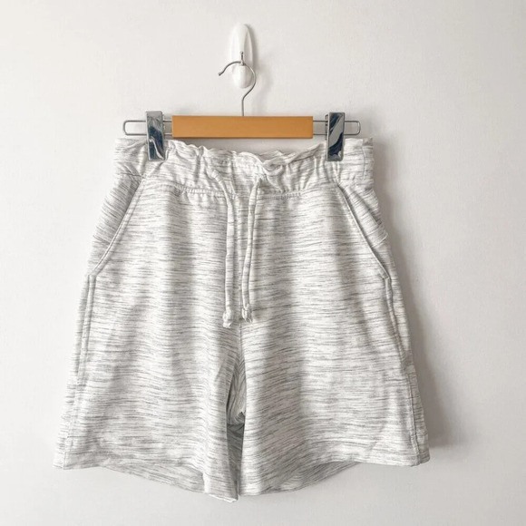 Lululemon Hello Sunday Short  Heathered Space Dyed Mod White Size 4 - Picture 4 of 7